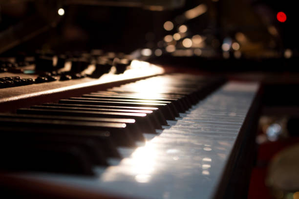 istock Piano Keyboards In Music Studio. Musical Instruments 874398776