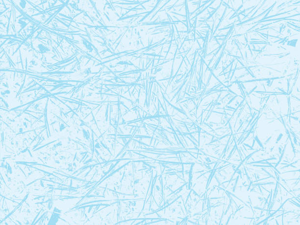 zimowe matowe szkło abstrakcyjne tło. zamrożone okno realistyczna tekstura. tło śniegu. ilustracja wektorowa. - frost pattern stock illustrations