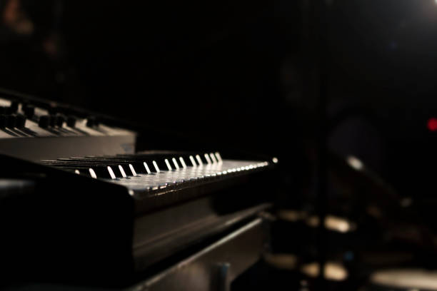 istock Piano Keyboards In Music Studio. Musical Instruments 874399716