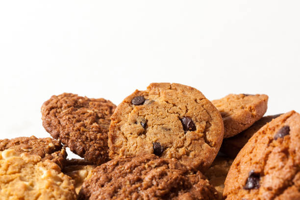 istock delicious home made cookies on white backgrounds 874402360