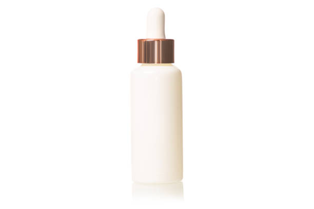 istock Bottle with cosmetics serum hyaluronic acid 874407286