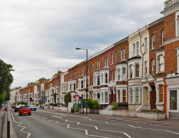 istock Fulham Palace Road in London, England 874413678