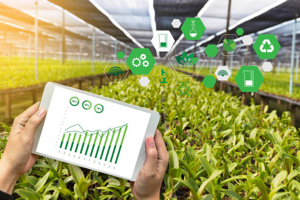 istock agriculture technology concept man Agronomist Using a Tablet Internet of things  report 874418310