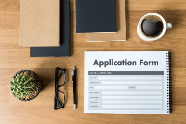 istock business man working on laptop computer use Online Web Job Application Form moniter 874418926