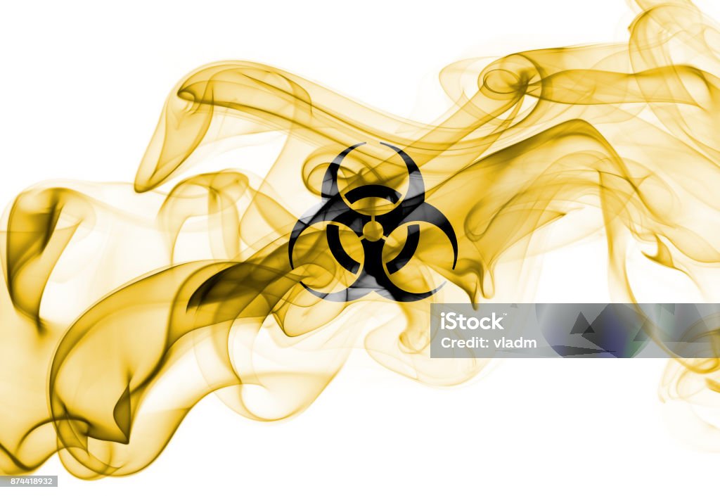 Signe de fumée Biohazard - Photo de Matière nocive libre de droits