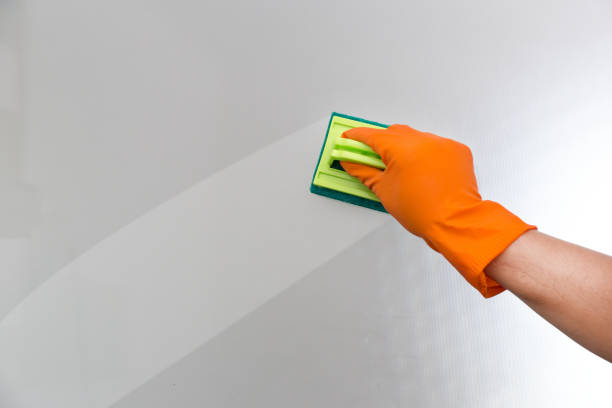 istock time to Cleaning Service Worker quality professional made Home cleaning concept. 874418952