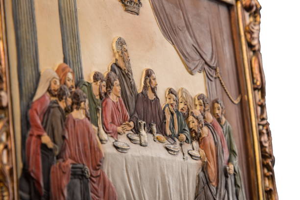 istock Gypsum dimensional picture with biblical scenes 874427522