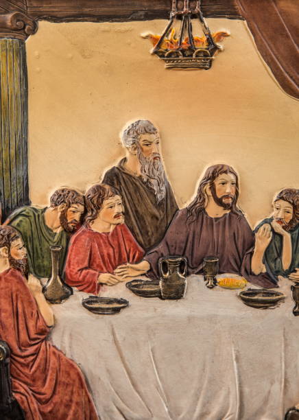 istock Gypsum dimensional picture with biblical scenes 874428000