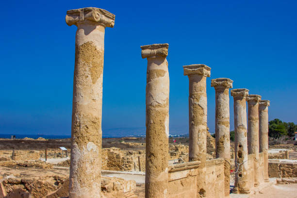 istock antique stone columns Kato Paphos Archaeological Park 874432618