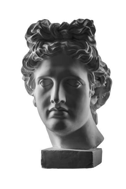 istock Gypsum statue of Apollo's head 874438820