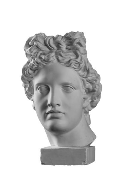 istock Gypsum statue of Apollo's head 874438852