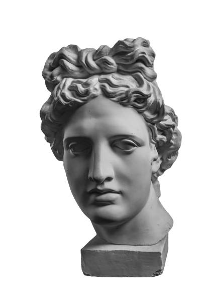 istock Gypsum statue of Apollo's head 874438888