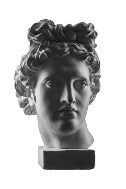 istock Gypsum statue of Apollo's head 874439036