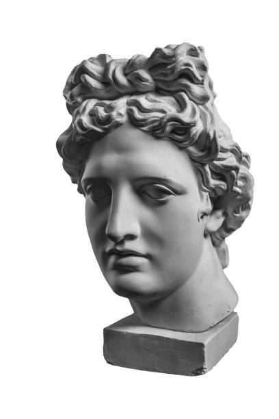 istock Gypsum statue of Apollo's head 874439148