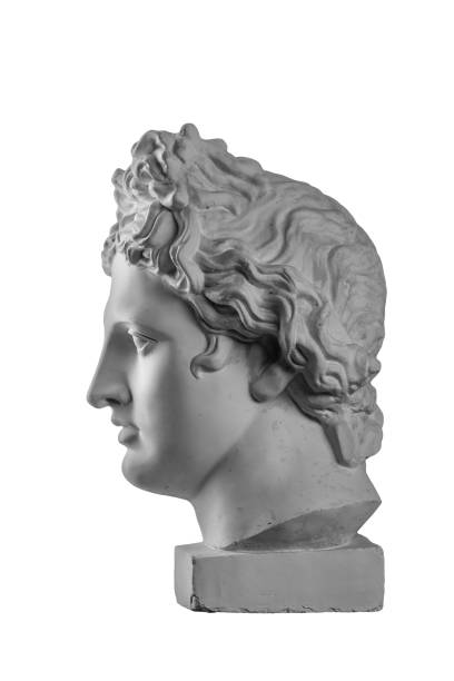 istock Gypsum statue of Apollo's head 874441484