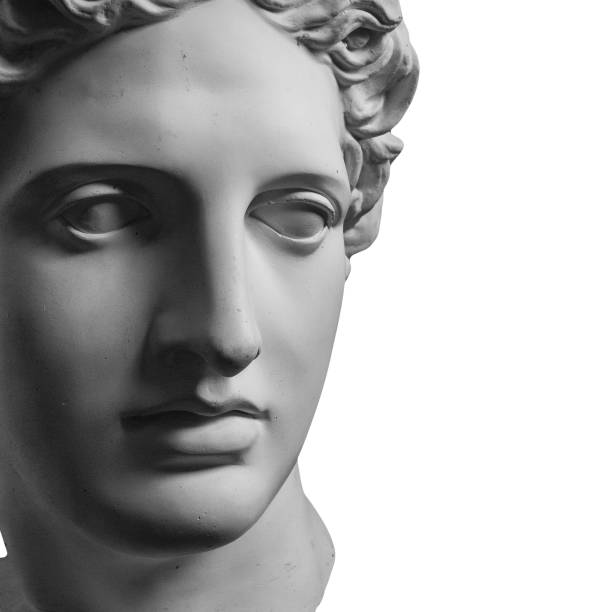 istock Gypsum statue of Apollo's head 874441644