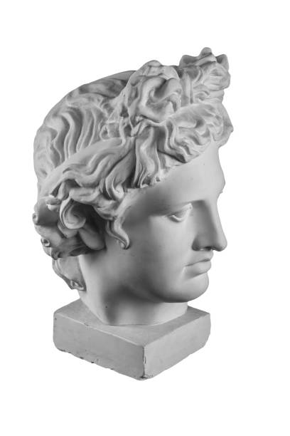 istock Gypsum statue of Apollo's head 874441806