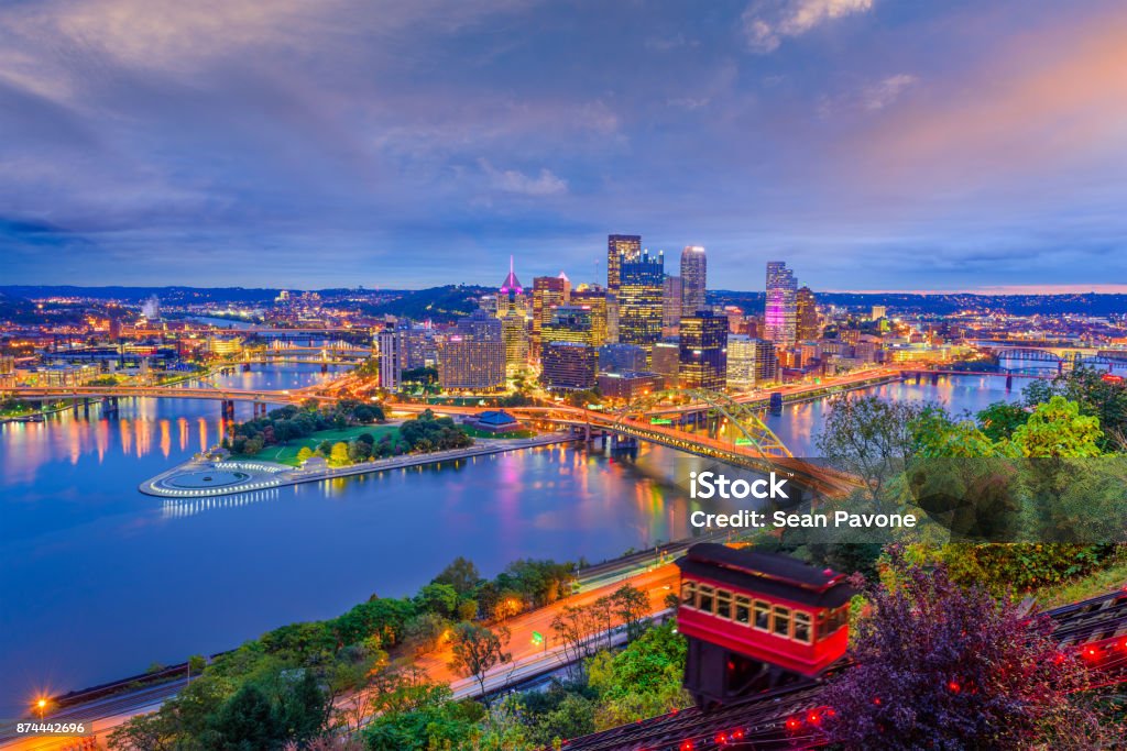 Pittsburgh, Pennsylvania, USA Pittsburgh, Pennsylvania, USA city skyline. Pittsburgh Stock Photo