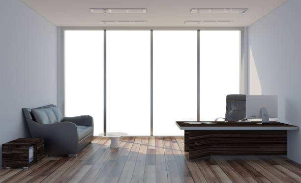 istock Modern office Cabinet. Meeting room. 3D rendering. 874446476