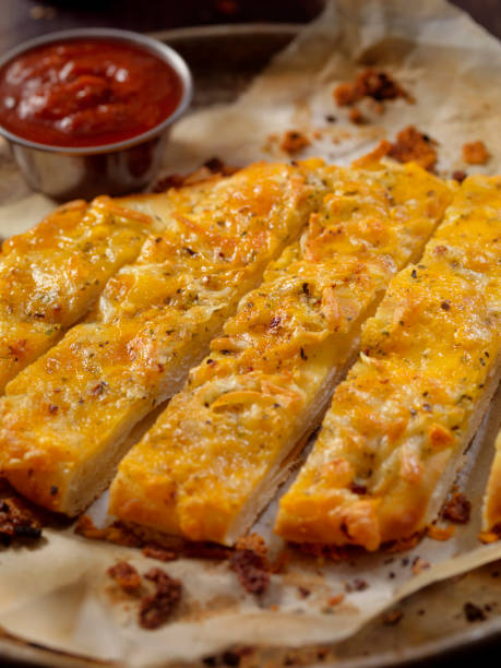 istock Italian Style Cheese Bread with Marinara Sauce 874449506