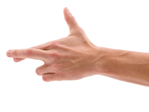 istock Hand crossed two fingers on a white isolated background 874460376