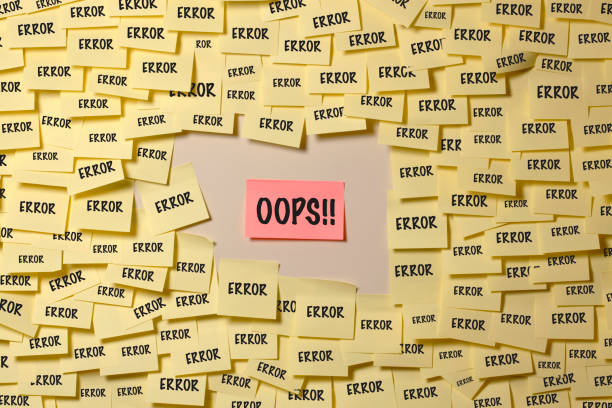 Error and Oops Error and Oops careless stock pictures, royalty-free photos & images