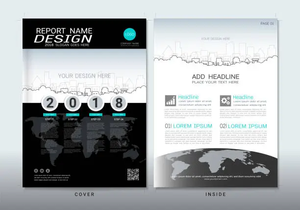 Vector illustration of Covers design with space for photo background, Can be adapt to annual report, brochure, flyer, leaflet, fact sheet, sale kit, catalog, magazine, booklet, portfolio, poster, Vector template in A4 size.