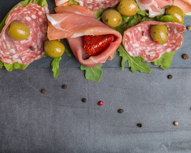 istock anti pasta with olives and dried tomatoes 874477736