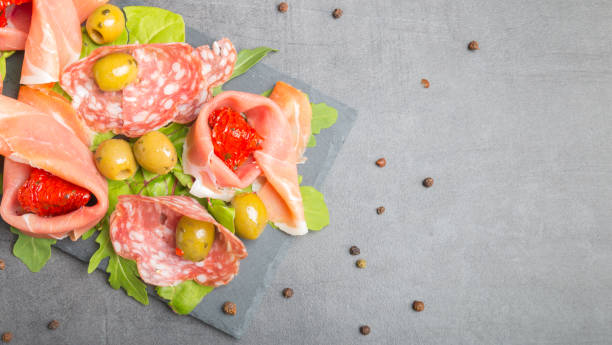 istock anti pasta with olives and dried tomatoes 874477930