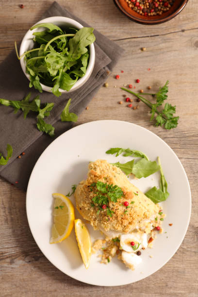 istock baked fish fillet with crust 874479000