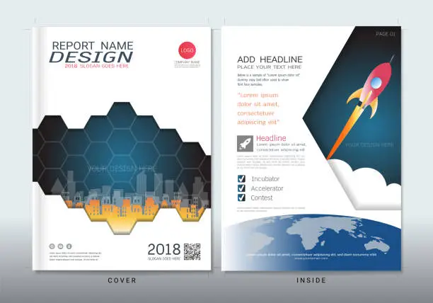 Vector illustration of Covers design with space for photo background, Can be adapt to annual report, brochure, flyer, leaflet, fact sheet, sale kit, catalog, magazine, booklet, portfolio, poster, Vector template in A4 size.