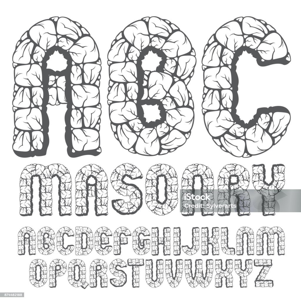 Bộ Chữ Cái Bảng Chữ Cái Tiếng Anh Vốn Vector Cũ Hợp Thời Trang Abc ...