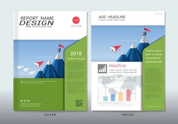 Vector illustration of Covers design with space for photo background, Can be adapt to annual report, brochure, flyer, leaflet, fact sheet, sale kit, catalog, magazine, booklet, portfolio, poster, Vector template in A4 size.