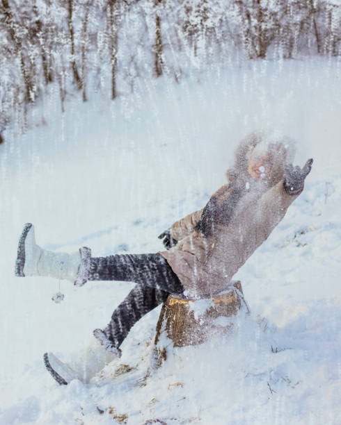 istock Beauty girl on the winter background 874490830