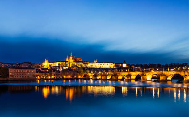 istock Panorama of Charles Bridge (Karluv most) and Prague Castle 874503328