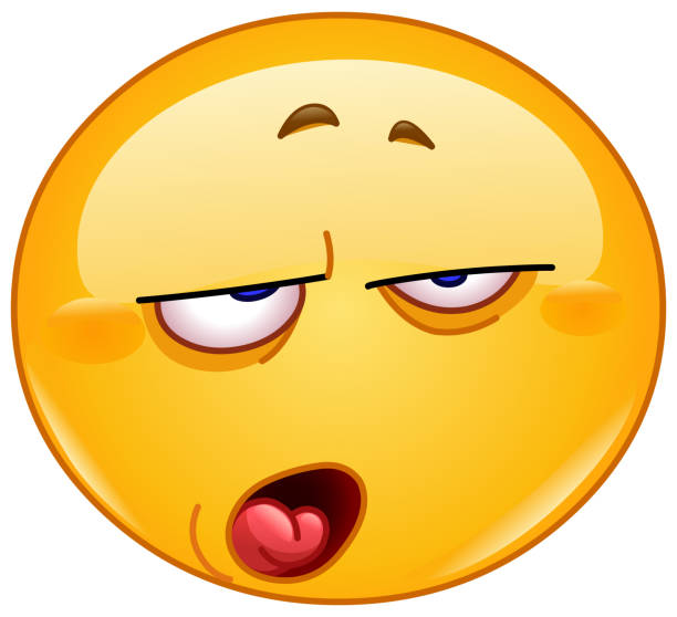 Contempt emoticon Contempt emoticon. Making a face of disdain, duh, huh, tired, oh please give it a rest, disgusted. disgusted stock illustrations