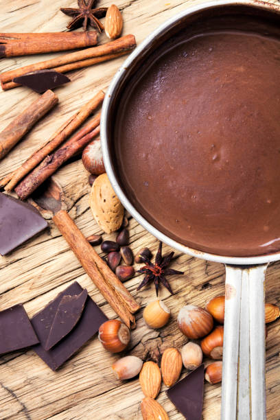 istock Melting chocolate in a metal bowl 874519638