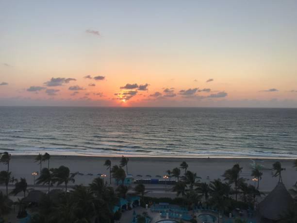 istock Perfect Sunrise On Palm Beach 874541480