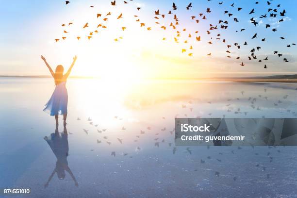 Freedom Stock Photo - Download Image Now - Women, Freedom, Concepts