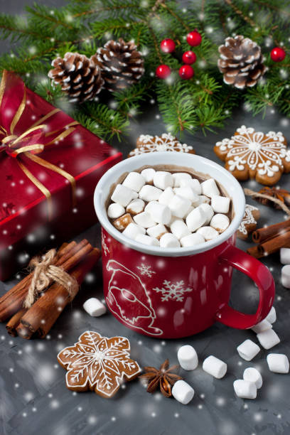 istock Mug with hot chocolate  and gingerbread cookies 874551304