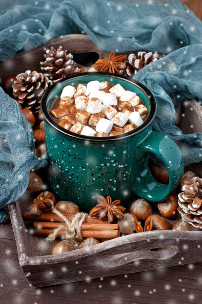 istock Mug with hot chocolate  and gingerbread cookies 874551332