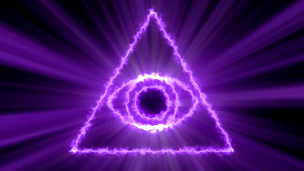 istock Abstract background with Eye of Providence 874568868