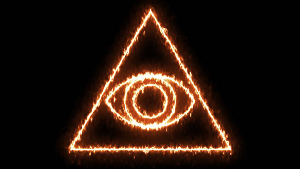 istock Abstract background with Eye of Providence 874569000