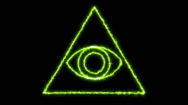 istock Abstract background with Eye of Providence 874569024