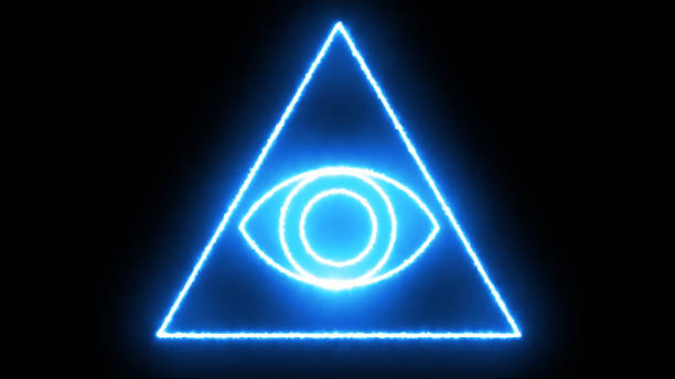 istock Abstract background with Eye of Providence 874569166