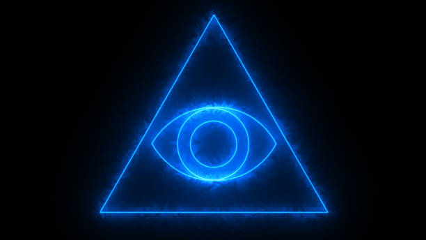 istock Abstract background with Eye of Providence 874569228