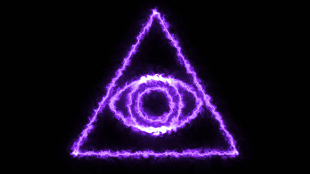 istock Abstract background with Eye of Providence 874569274