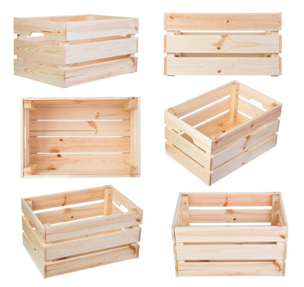 en bois - crate photos et images de collection