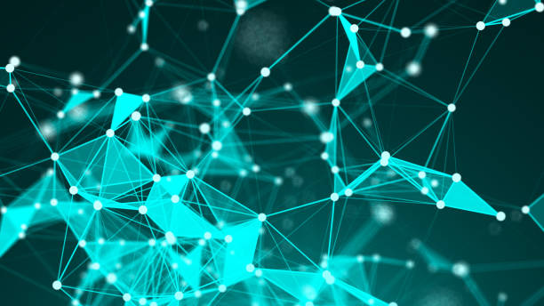 istock Abstract Polygonal Space Background with Connecting Dots and Lines 874576934