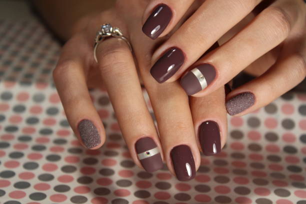 istock stylish design of manicure 874587300
